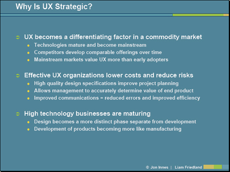 Why is user experience  strategic?