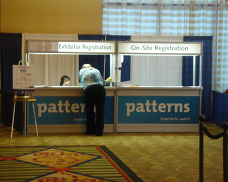 UPA 2007 registration booth