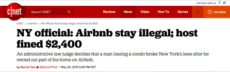 Airbnb in the news