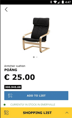 Ikea's mobile site