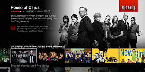 Netflix recommends TV shows based on what you like