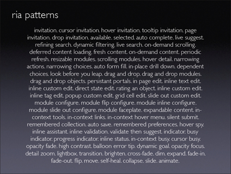 RIA patterns