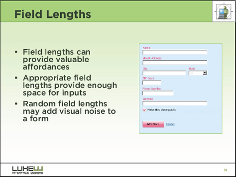 Field lengths