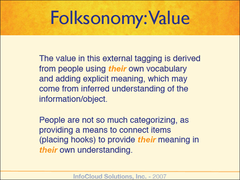 Folksonomy's value
