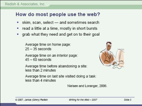 Statistics on how people use the Web