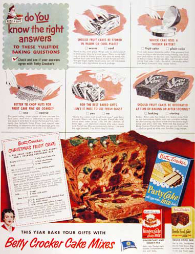 Betty Crocker cake mix ad