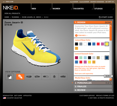 NikeID application