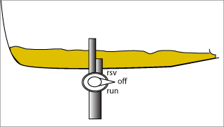 Typical motorcycle gas  petcock