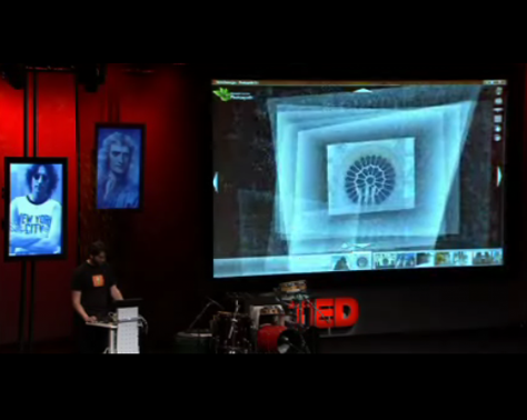 Demonstration of Photosynth technology at the TED conference