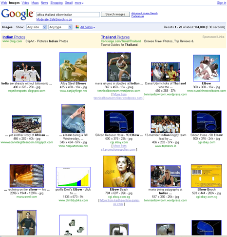 Google Images search results