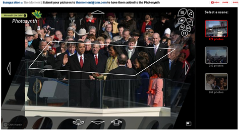 Photosynth of the Obama inauguration