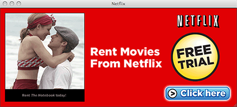 Netflix popup