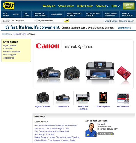 Best Buy search results