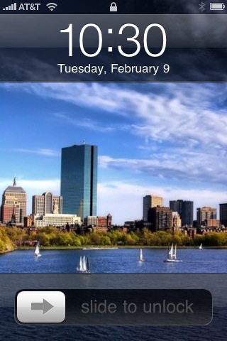 Glide, or slide to unlock, on iPhone