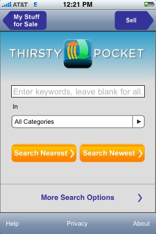 ThirstyPocket iPhone app