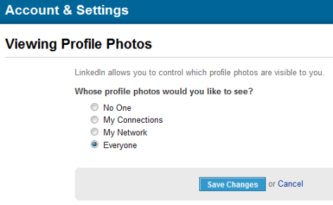 Viewing Profile Photos on LinkedIn