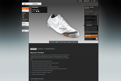 Nike’s shoe customization tool