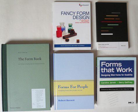 Top five books on form design