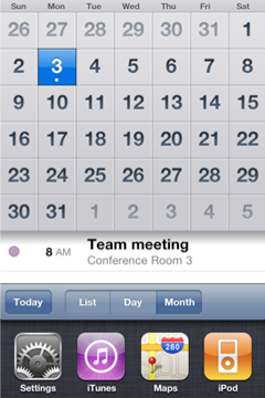 iPhone Calendar