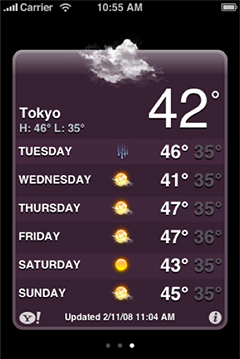 iPhone Weather app