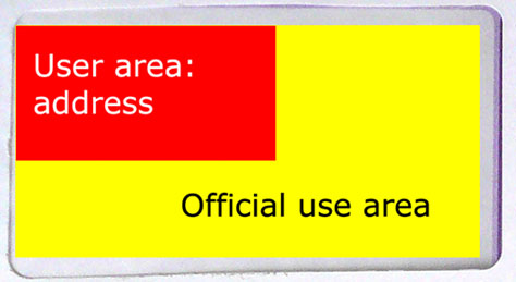 Space for official-use information