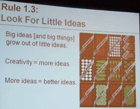 More on looking for little ideas
