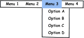 Menu items for a multiple-form solution