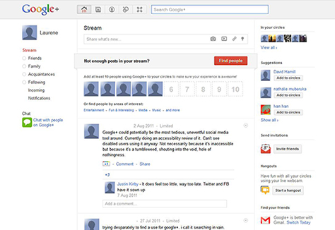 Google+ Stream