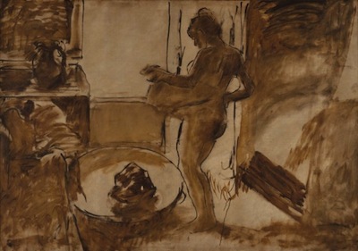 Nude Woman Drying Herself by Degas