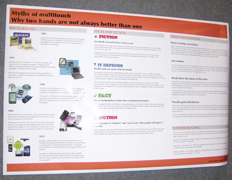 Poster: Myths of Multitouch