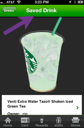 Starbucks mobile app