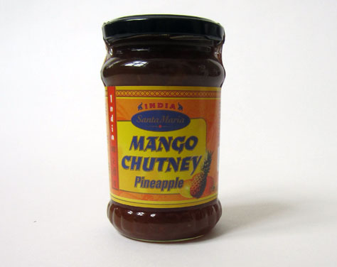 A jar of chutney—is it mango or pineapple?