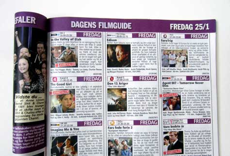 TV program guide in Billed Bladet