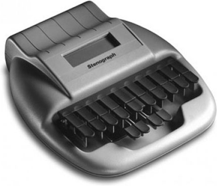 A stenographic machine