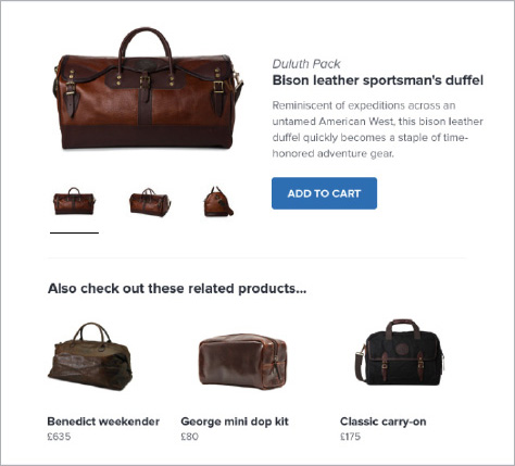 Showcase related products according to their similarity and proximity with a user’s interests