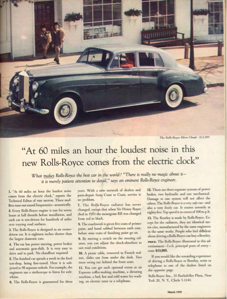 Ogilvy’s Rolls-Royce ad