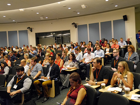 A packed auditorium at UX STRAT