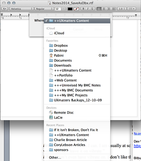 Where drop-down list box in the Move To dialog box