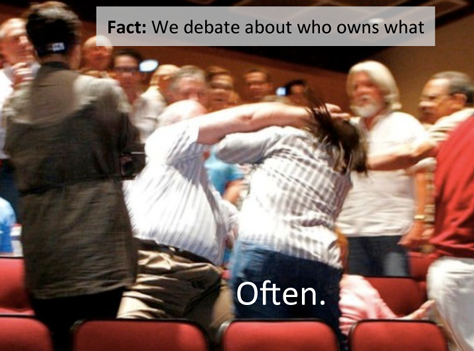 Debating who owns what