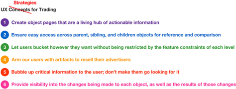 UX concepts evolved to UX Strategies for Trading