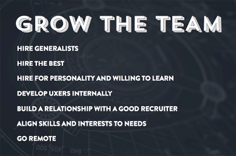 Grow the team