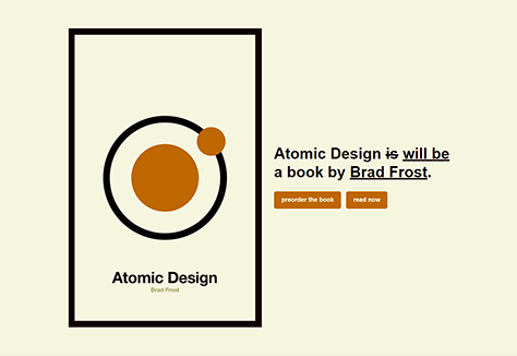 Atomic Design, a book by Brad Frost