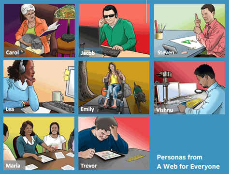 Personas from “A Web for Everyone”