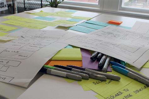 Generating ideas in a design studio workshop