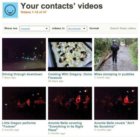 Recent videos from my contacts on Vimeo.