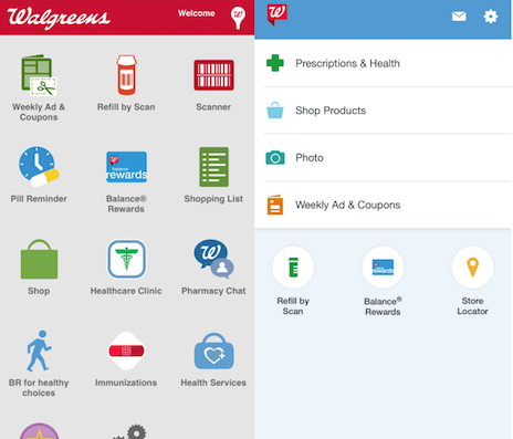 Walgreens homepage redesign