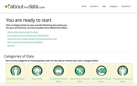 Acxiom’s aboutthedata.com