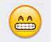 Toothy-smile emoji