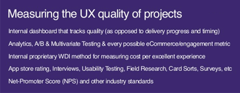 Measuring UX quality