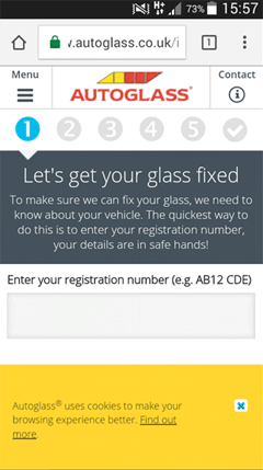 Autoglass progress bar